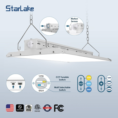 Lámpara de alta velocidad lineal de LED sintonizable 80W 100W 120W Material de aluminio