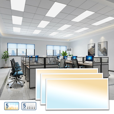 CCT Seleccionable Ecodimmable LED Panel Light Super Slim 40W 60W 130lm/W Commercial Panel luz retroiluminada