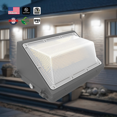 Luz de pared LED de exterior delgada comercial con fotocelda 40W 45W 60W 80W 100W 120W IP65