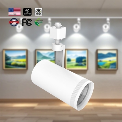 110 Lm/w IP20 Lámpara de pista LED 10/15/20/25/30W Luz ajustable para galerías de arte