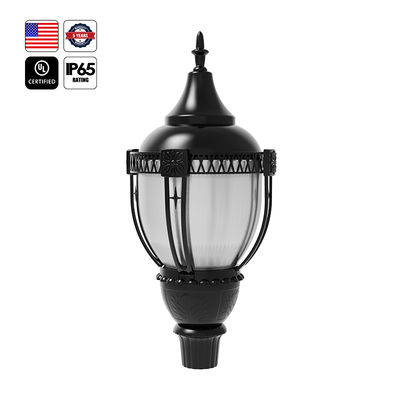 UL Outdoor LED Post Top Light Us Stock IP65 Aluminio 30W 50W 60W 80W 100W Luz de jardín LED para el área de estacionamiento patio