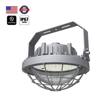 Luz LED de OVNI a prueba de explosión diseñada para iluminación de almacén a prueba de explosión con un rango de potencia de 40W a 300W
