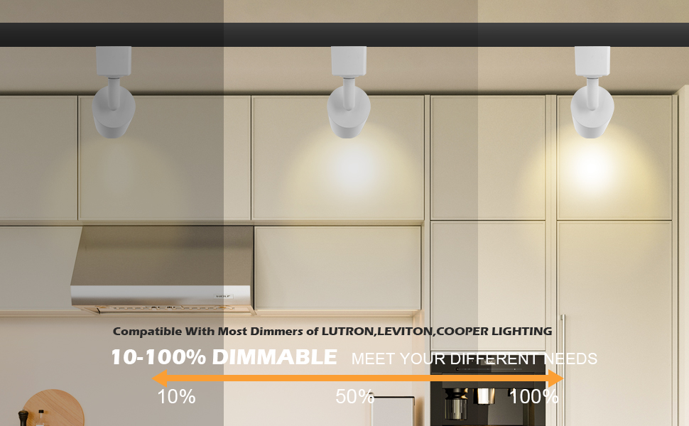 2700K-4000K l&aacute;mparas de luz LED, 110Lm/w IP20 l&aacute;mpara de pista LED 4