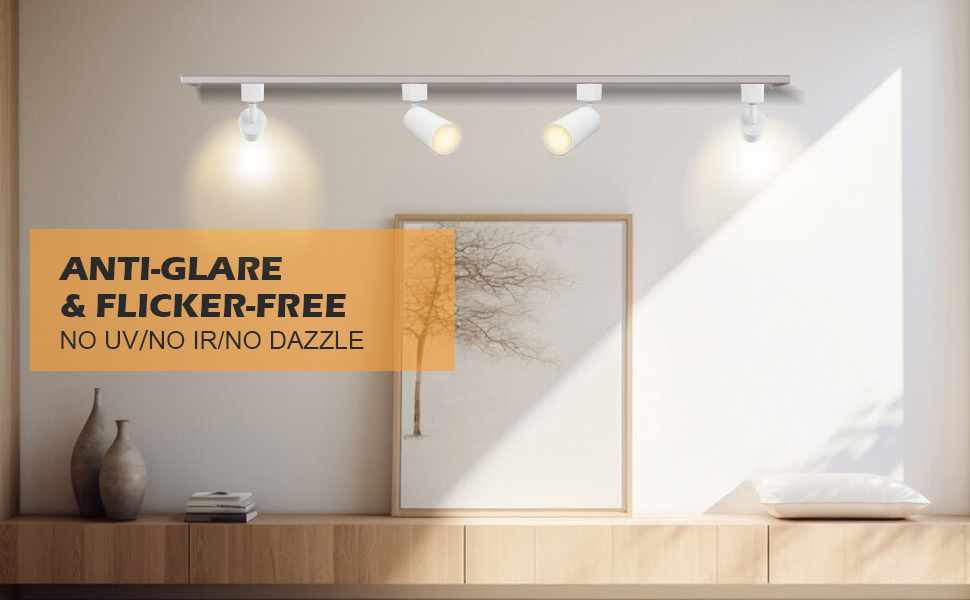 2700K-4000K l&aacute;mparas de luz LED, 110Lm/w IP20 l&aacute;mpara de pista LED 3